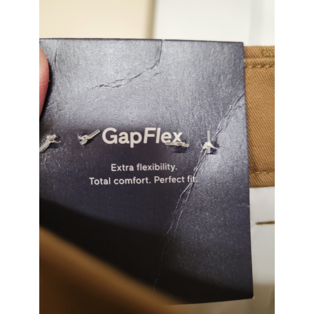 Gap Essential Khaki Straight Cognac GapFlex Chino's Stretch Pants 36x30 NWT - Picture 3 of 7